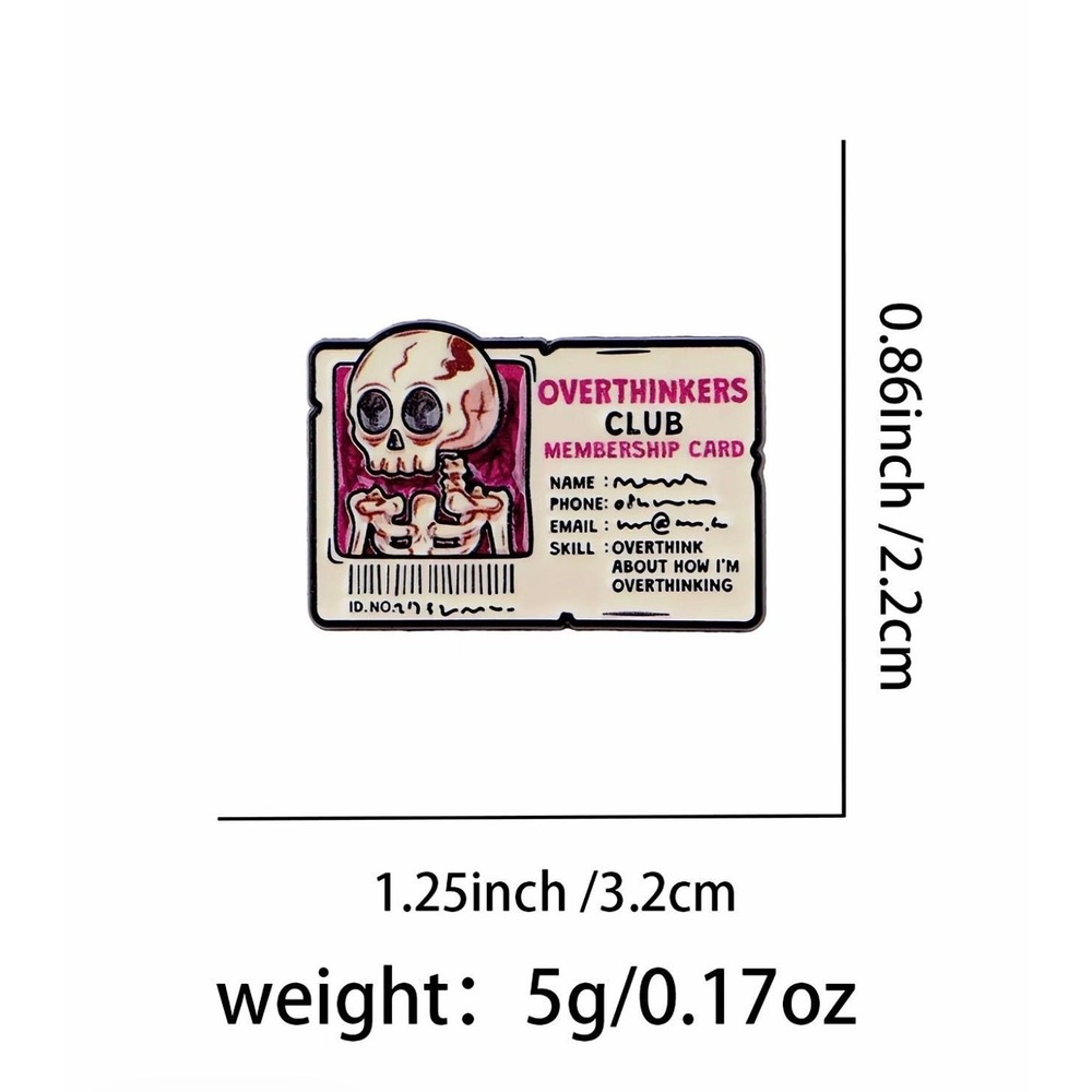 Overthinking Pin - Picture 2 of 2